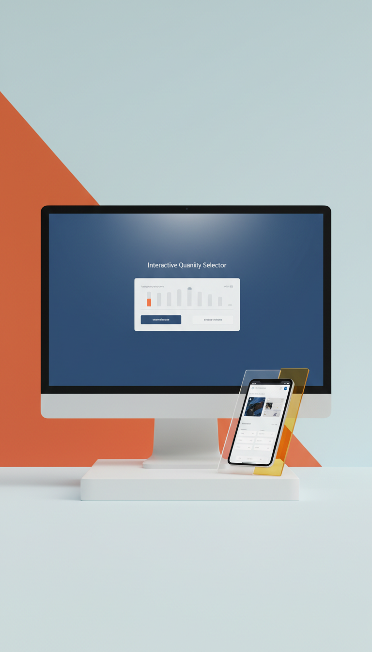 Interactive Quantity Selector for Desktop